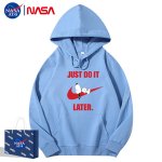 画像4: JUST DO IT LATER x Snoopy Hoodie sweatshirt ユニセックス男女兼用 NASA×JUST DO IT LATER×スヌーピー スウェット パーカー  (4)