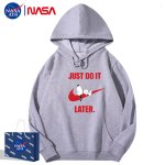 画像3: JUST DO IT LATER x Snoopy Hoodie sweatshirt ユニセックス男女兼用 NASA×JUST DO IT LATER×スヌーピー スウェット パーカー  (3)