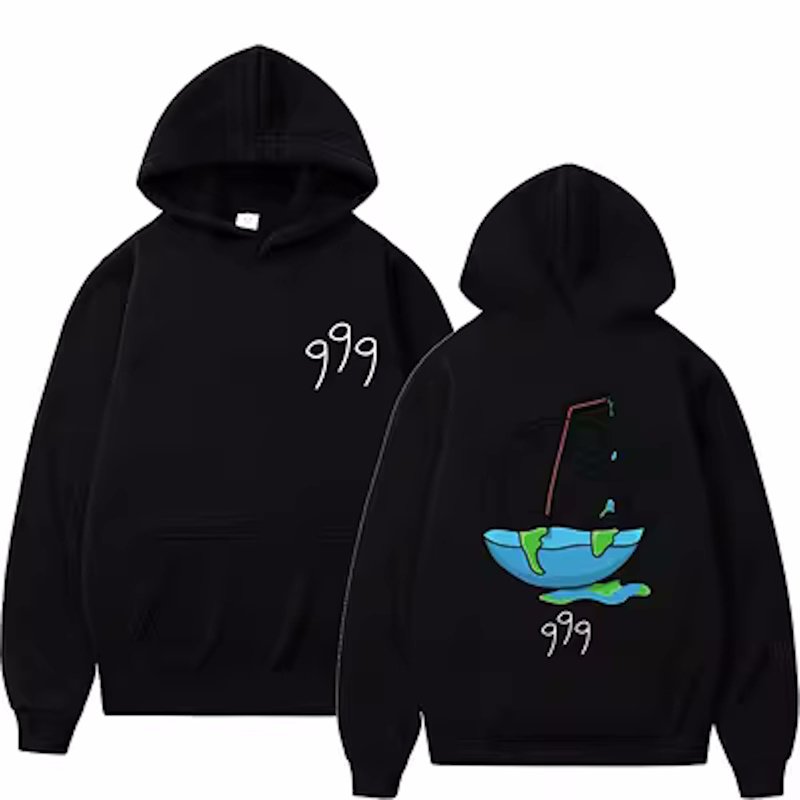 画像2: comic earth x 999 print Hoodie sweatshirt ユニセックス男女兼用 コミック地球×999プリント スウェット パーカー  (2)