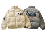 画像1: SALE セール MOMENT logo cordoy down jacket cotton-padded jacketsdown  jacket　ユニセックス 男女兼用MOMENTロゴ コーディロイダウンコートジャケット ブルゾン　 (1)