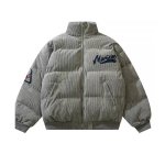 画像4: SALE セール MOMENT logo cordoy down jacket cotton-padded jacketsdown  jacket　ユニセックス 男女兼用MOMENTロゴ コーディロイダウンコートジャケット ブルゾン　 (4)