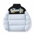 画像2: bart simpson print down jacketsdown  jacket　ユニセックス 男女兼用バートシンプソンプリントダウンコートジャケット ブルゾン　 (2)