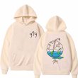 画像3: comic earth x 999 print Hoodie sweatshirt ユニセックス男女兼用 コミック地球×９９９プリント スウェット パーカー  (3)