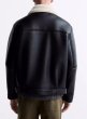 画像6: men's fashionable lapel shearling leather  sherpa jacket 　ユニセックス 男女兼用ムートンレザージャケットラペル ブルゾン　 (6)