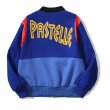 画像2: street Pastelle patchwork baseball jacket stadium jacket baseball uniform jacket blouson  ユニセックス 男女兼用パステルスタジアムジャンパー ダウンジャケット スタジャン MA-1 ボンバー ジャケット ブルゾン (2)