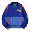 画像3: street Pastelle patchwork baseball jacket stadium jacket baseball uniform jacket blouson  ユニセックス 男女兼用パステルスタジアムジャンパー ダウンジャケット スタジャン MA-1 ボンバー ジャケット ブルゾン (3)