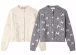 画像8: Sugar ribbon cardigan TOP Sweater　シュガーリボンカーディガンロングスリーブニットセーターニット (8)