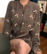 画像13: Sugar ribbon cardigan TOP Sweater　シュガーリボンカーディガンロングスリーブニットセーターニット (13)