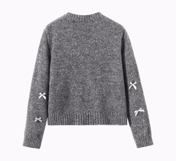 画像11: Sugar ribbon cardigan TOP Sweater　シュガーリボンカーディガンロングスリーブニットセーターニット (11)