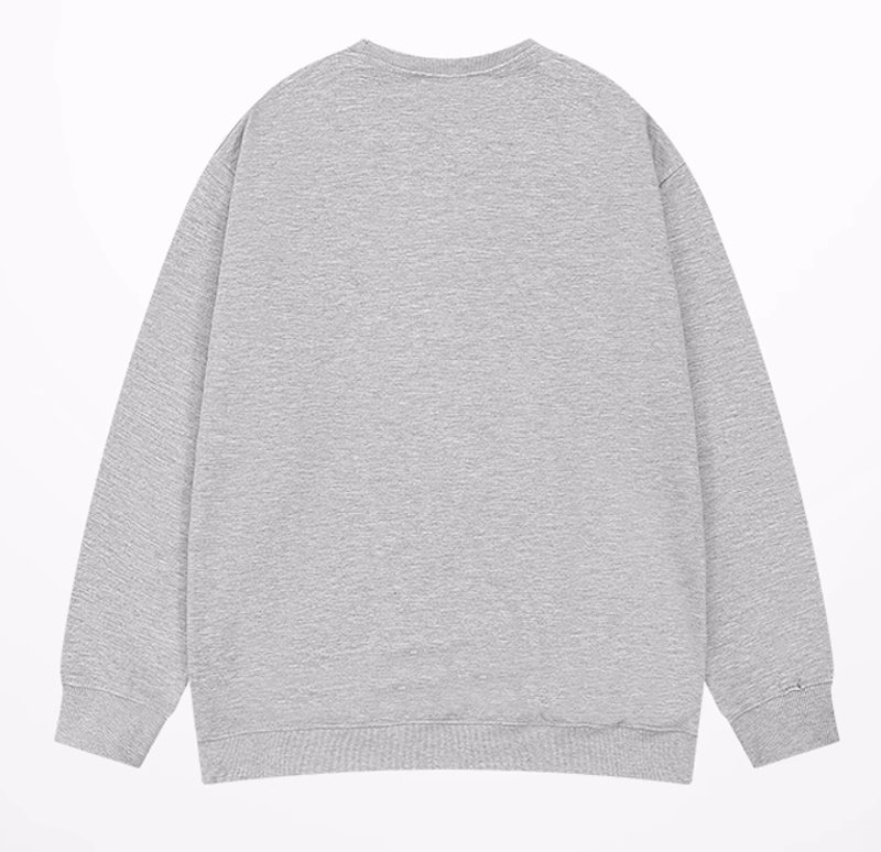 画像2: Rabbit x Newspaper  round neck sweat shirt ユニセックス 男女兼用 ラビット×ニュースペーパープリント スウェット トレーナー (2)