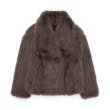 画像5: Women's fur french half coat jacket ファーフレンチハーフコート ジャケット 　 (5)