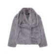 画像2: Women's fur french half coat jacket ファーフレンチハーフコート ジャケット 　 (2)