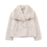 画像4: Women's fur french half coat jacket ファーフレンチハーフコート ジャケット 　 (4)
