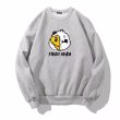 画像1: SALE セール men and women round neck Funky Panda x Smile Sweat Shirts ユニセックス男女兼用 ファンキーパンダ×スマイルプリントスウェット  トレーナー (1)