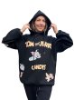 画像2:  NEW 24 Tom and Jerry CANDY Logo Anime Print Hoodie Hoody Sweatshirts トムとジェリー トム＆ジェリー プリント 裾ドローコード付 フーディーパーカー スウェット 男女兼用 ユニセックス (2)