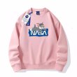 画像10: NASA x Tom and Jerry tom prin round neck sweater  ユニセックス 男女兼用NASAナサ×トムとジェリー トムプリントプリントラウンドネックスウェットプルオーバートレーナー (10)