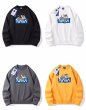 画像13: NASA x Tom and Jerry tom prin round neck sweater  ユニセックス 男女兼用NASAナサ×トムとジェリー トムプリントプリントラウンドネックスウェットプルオーバートレーナー (13)