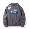 画像6: NASA x Tom and Jerry tom prin round neck sweater  ユニセックス 男女兼用NASAナサ×トムとジェリー トムプリントプリントラウンドネックスウェットプルオーバートレーナー (6)