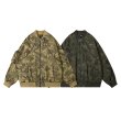 画像3: camouflage work jacket MA1　ユニセックス 男女兼用迷彩カモフラージュワークジャケットMA1 ブルゾンスタジャン　 (3)