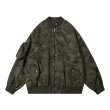 画像2: camouflage work jacket MA1　ユニセックス 男女兼用迷彩カモフラージュワークジャケットMA1 ブルゾンスタジャン　 (2)
