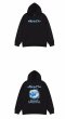 画像3: earth print hooded Sweat Shirts 即納ユニセックス男女兼用 地球アースプリントフーディパーカースウェット  トレーナー (3)