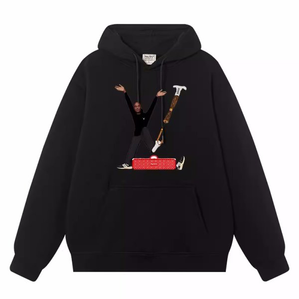 画像3: poof series American virgilabloh same style hooded sweatshirt Sweat Shirts ユニセックス男女兼用 パロディープリントフーディパーカースウェット  トレーナー (3)
