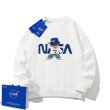 画像1: SALE セール メンズ NASA×bear printing round neck sweater  即納ユニセックス 男女兼用NASA ナサ×ベア熊プリントラウンドネックスウェットプルオーバートレーナー (1)