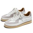 画像1: British genuine leather all-match casual  lace up sneakers shoes 男女兼用 ユニセックスレザーブリティッシュローカットレースアップスニーカーシューズ (1)