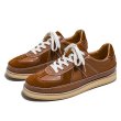 画像2: British genuine leather all-match casual  lace up sneakers shoes 男女兼用 ユニセックスレザーブリティッシュローカットレースアップスニーカーシューズ (2)