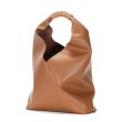 画像4: Woman’s  Triangle Leather Bucket Tote Shoulder Bag トライアングル本革レザートートショルダーバッグ (4)