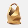 画像10: Woman’s  Triangle Leather Bucket Tote Shoulder Bag トライアングル本革レザートートショルダーバッグ (10)