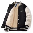 画像1: NASA joint baseball jacket stadium jacket baseball uniform jacket blouson  ユニセックス 男女兼用NASAナサジョイント内ボア起毛スタジアムジャンパー ダウンジャケット スタジャン MA-1 ボンバー ジャケット ブルゾン (1)