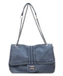 画像1: Woman’s  denim chain shoulder tote shoulder bag  チェーンショルダー デニムトートショルダーバッグ (1)