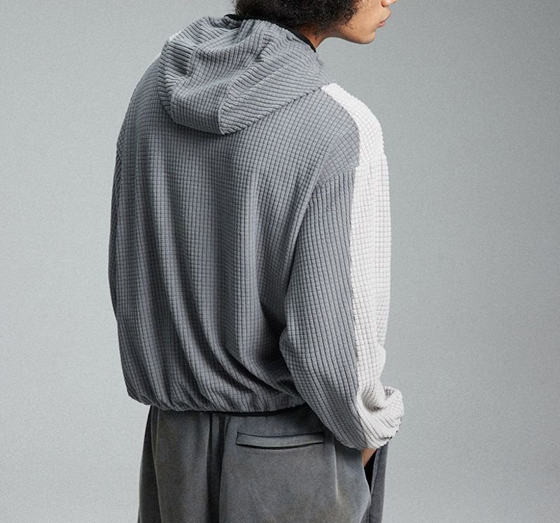 画像6: men's outdoor mountain tire pattern irregular zipper design jacket ユニセックス 男女兼用アマウンテンタイヤパターンジップフーディパーカージャケット (6)