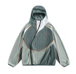 画像3: men's outdoor mountain tire pattern irregular zipper design jacket　ユニセックス 男女兼用アマウンテンタイヤパターンジップフーディパーカージャケット (3)