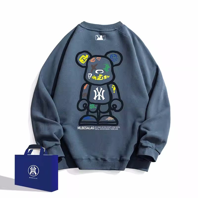 画像10: KAWS×NY print sweatshirt   ユニセックス男女兼用カウズベアブリック×NYプリントスウェット  トレーナー (10)