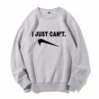 画像3: I Just Cant spoof  sweatshirt  　ユニセックス男女兼用 I Just Cantパロディープリントスウェット  トレーナー (3)