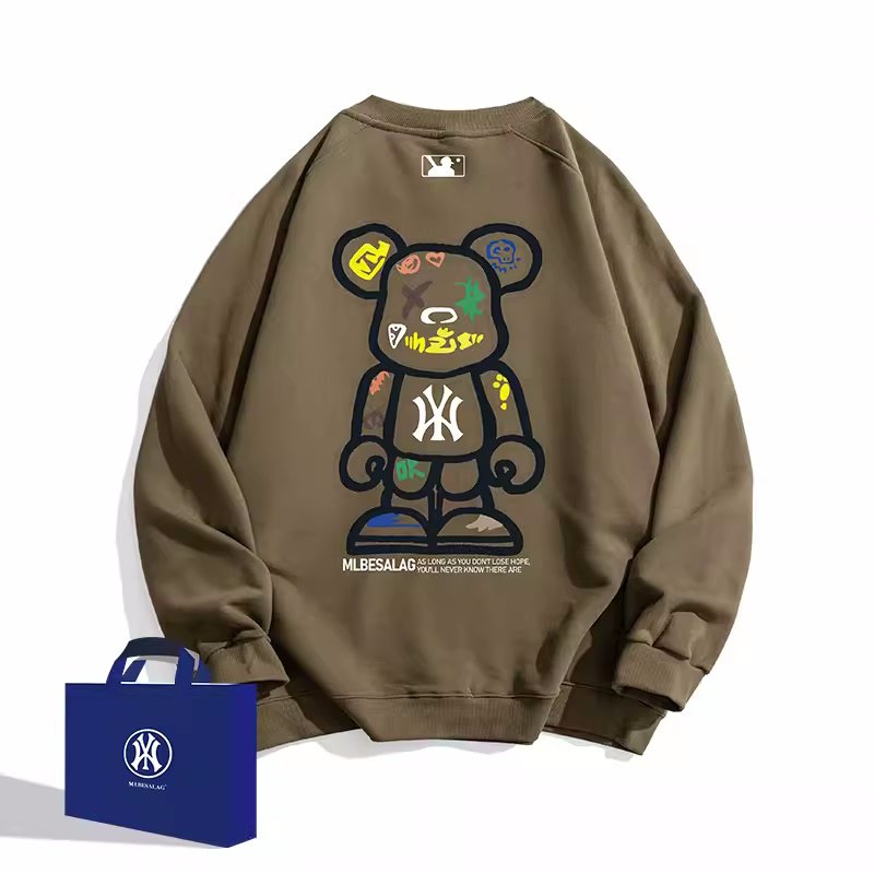 画像6: KAWS×NY print sweatshirt   ユニセックス男女兼用カウズベアブリック×NYプリントスウェット  トレーナー (6)