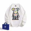 画像4: KAWS×NY print sweatshirt  　ユニセックス男女兼用カウズベアブリック×NYプリントスウェット  トレーナー (4)