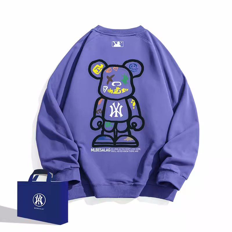 画像7: KAWS×NY print sweatshirt   ユニセックス男女兼用カウズベアブリック×NYプリントスウェット  トレーナー (7)