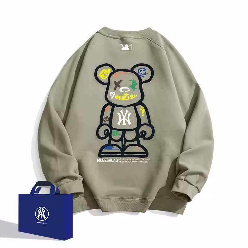 画像9: KAWS×NY print sweatshirt   ユニセックス男女兼用カウズベアブリック×NYプリントスウェット  トレーナー (9)