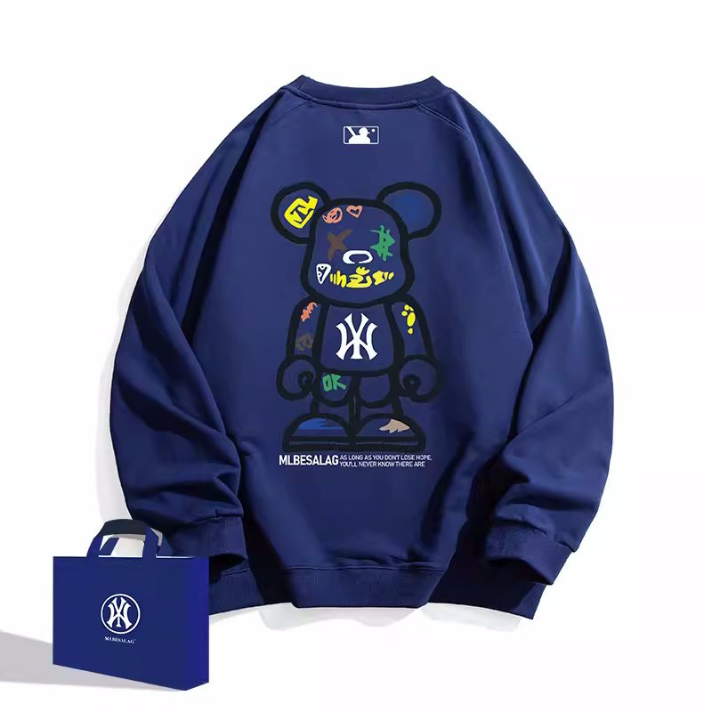 画像5: KAWS×NY print sweatshirt   ユニセックス男女兼用カウズベアブリック×NYプリントスウェット  トレーナー (5)