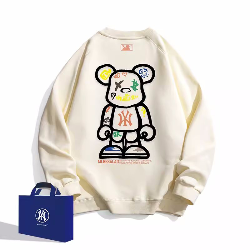 画像15: KAWS×NY print sweatshirt   ユニセックス男女兼用カウズベアブリック×NYプリントスウェット  トレーナー (15)