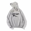 画像3: I Just Cant spoof  sweatshirt hooded sweatshirt 　ユニセックス男女兼用 I Just Cantパロディープリントフーディパーカースウェット  トレーナー (3)