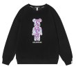 画像1: violent bear×space×bearbrick sweatshirt  　ユニセックス男女兼用biolent bear×宇宙×ベアブリックプリントスウェット  トレーナー (1)