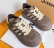 画像7: women's Thick sole 3 line leather sneakers platform sneakers 　レザー厚底プラットフォーム3本ラインレースアップスニーカー (7)