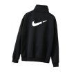 画像4: New 24 Broken swooshy Zip-up Stand Collar Sweat  Sweatshirts ブロークン スウォッシュ ジップアップ　スタンドカラー　スウェット　パーカー 男女兼用 ユニセックス (4)