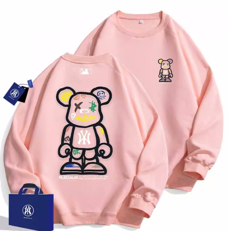 KAWS×NY print sweatshirt ユニセックス男女兼用カウズベア