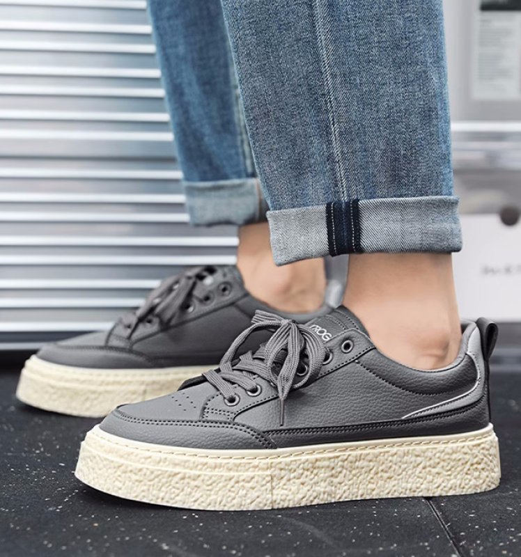 画像5: unisex platform wingtip lace-up sneakers  shoes 男女兼用 ユニセックスウイングチップレザーレースアッププラットフォームスニーカーシューズ (5)