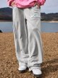 画像4: 24SS M.E.D.M MEDM Sweat Side Zipprer Pants ユニセックス メンズ 男女兼用 トレンド 刺繍サイドジッパーカジュアルパンツ 春秋 ルーズストレートパンツ  ロゴ スウェット トレーナー  MR. ENJOY DA MONEY ミスターエンジョイダマネー (4)